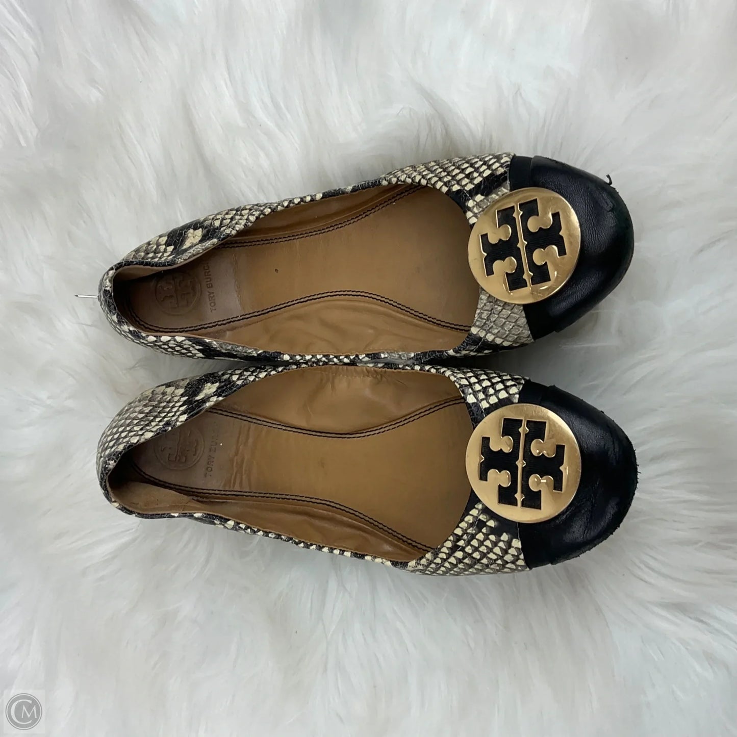 Shoes Designer By Tory Burch In Snakeskin Print, Size: 9
