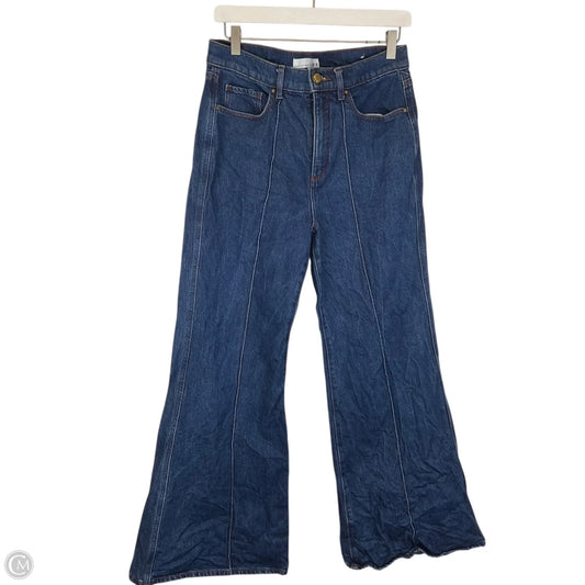 Jeans Flared By Loft In Blue Denim, Size: 6