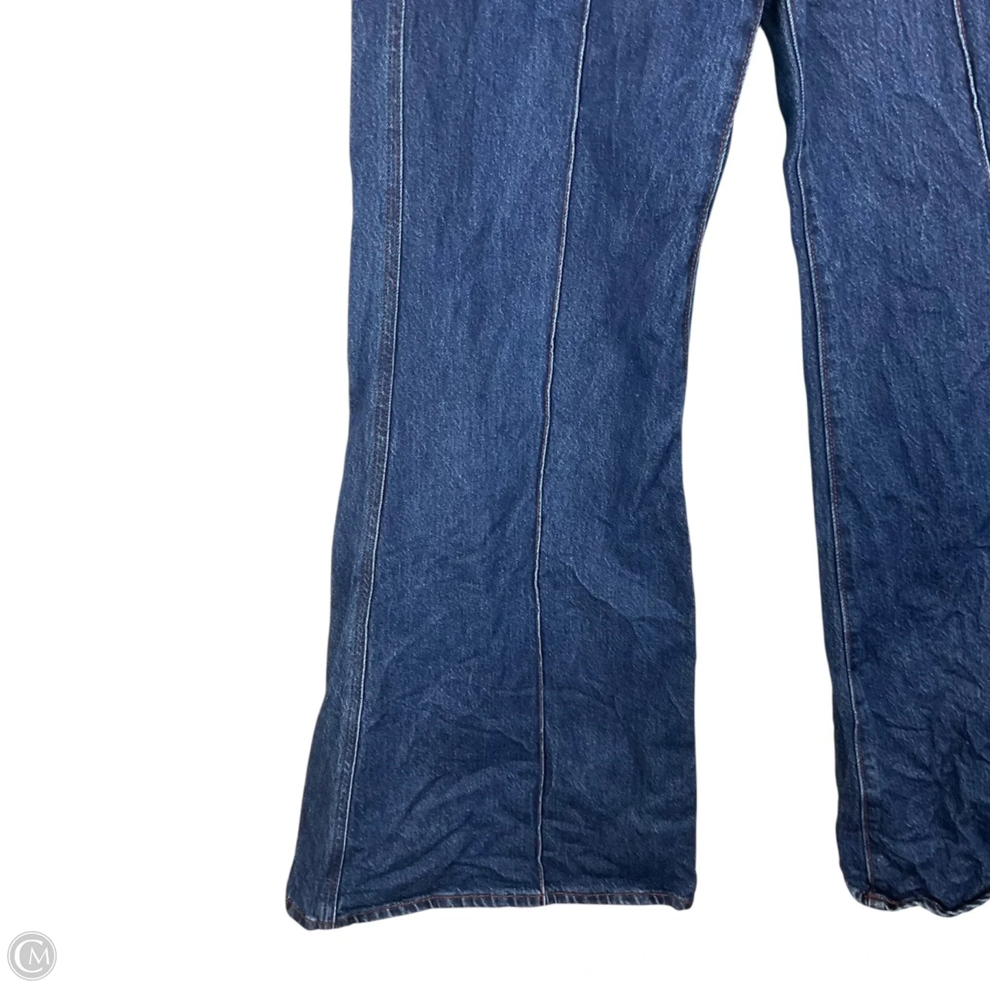 Jeans Flared By Loft In Blue Denim, Size: 6