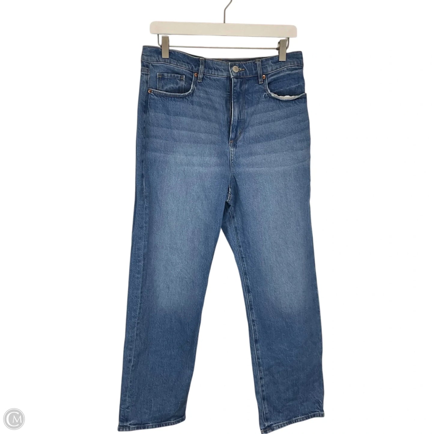 Jeans Wide Leg By Loft In Blue Denim, Size: 8