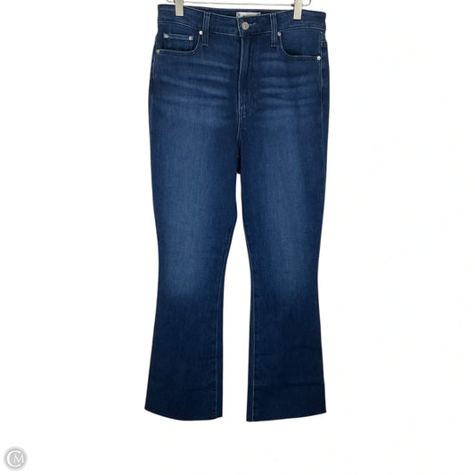 Jeans Flared By Paige In Blue Denim, Size: 6