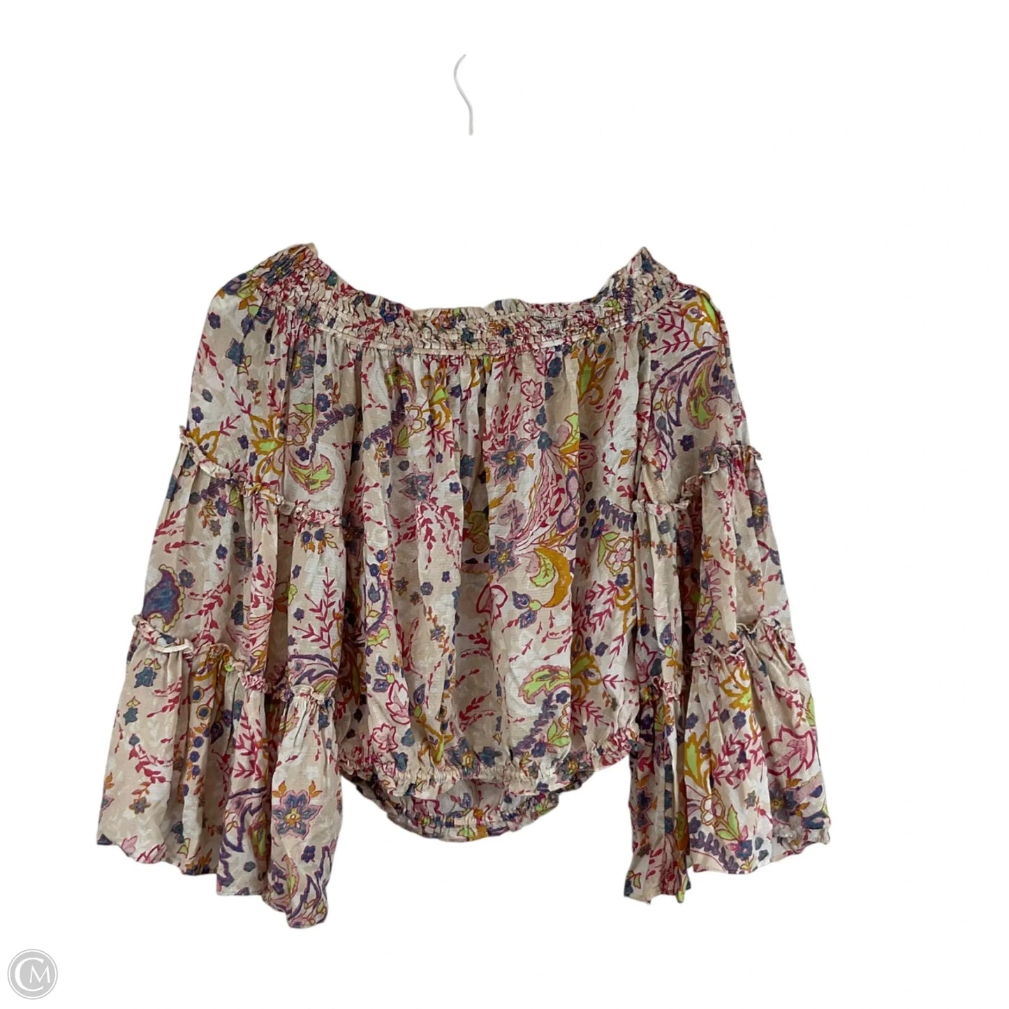 Top Long Sleeve By Free People In Multi-colored, Size: Xs