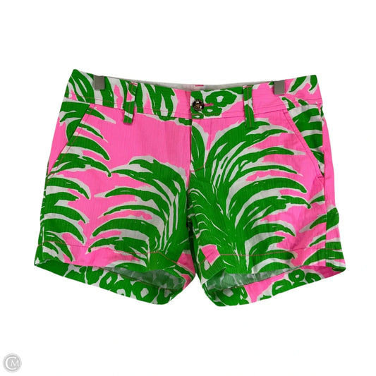 Shorts Designer By Lilly Pulitzer In Green & Pink, Size: 4
