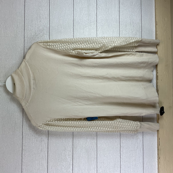 Top Long Sleeve By Adrianna Papell In Cream, Size: Xl