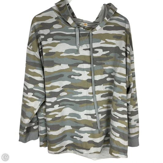 Sweatshirt Hoodie By C And C In Camouflage Print, Size: 2x