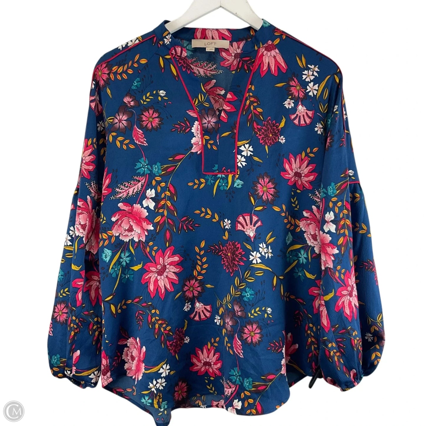 Top Long Sleeve By Loft In Blue, Size: S