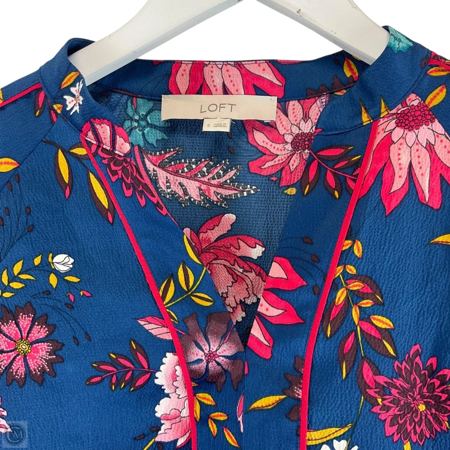 Top Long Sleeve By Loft In Blue, Size: S