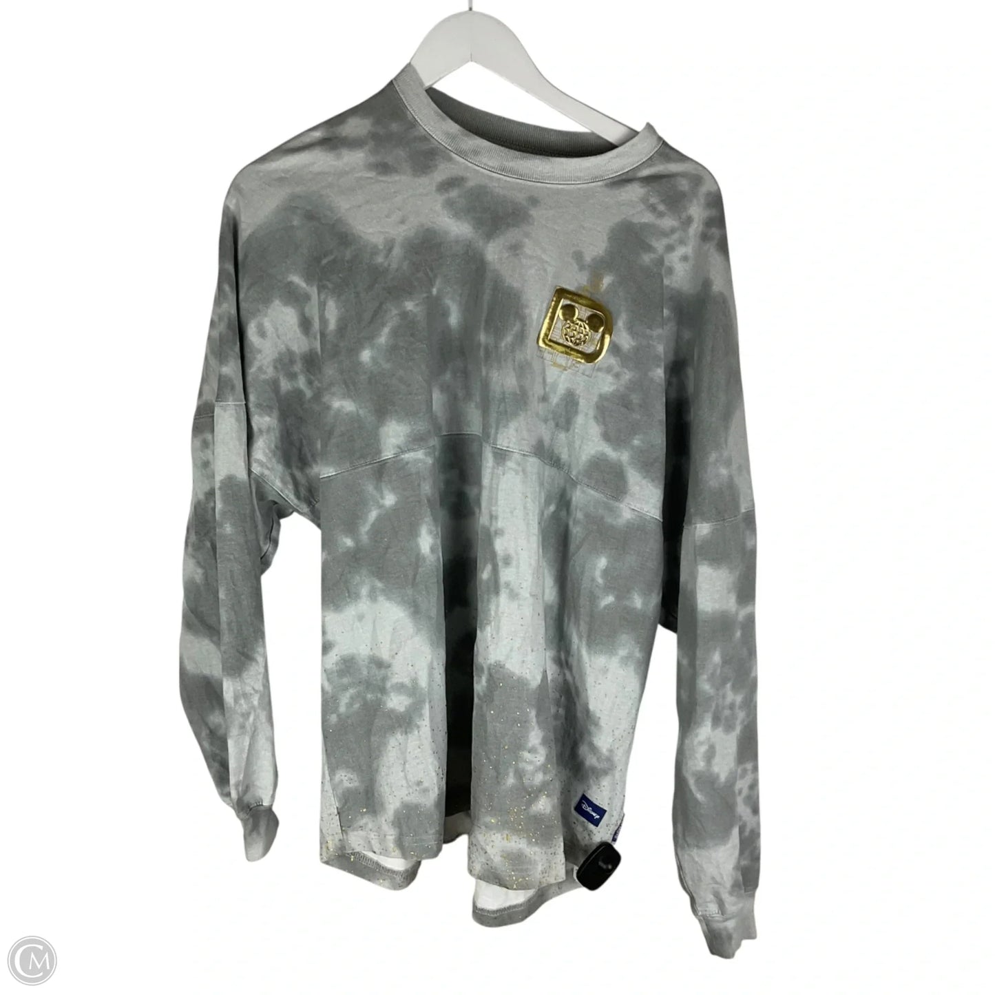 Sweatshirt Crewneck By Disney Store In Grey, Size: L