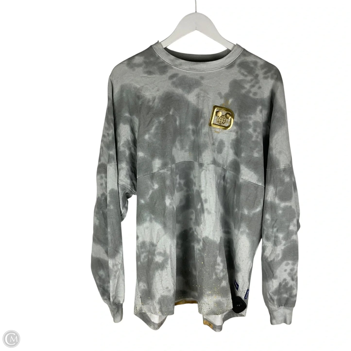 Sweatshirt Crewneck By Disney Store In Grey, Size: L
