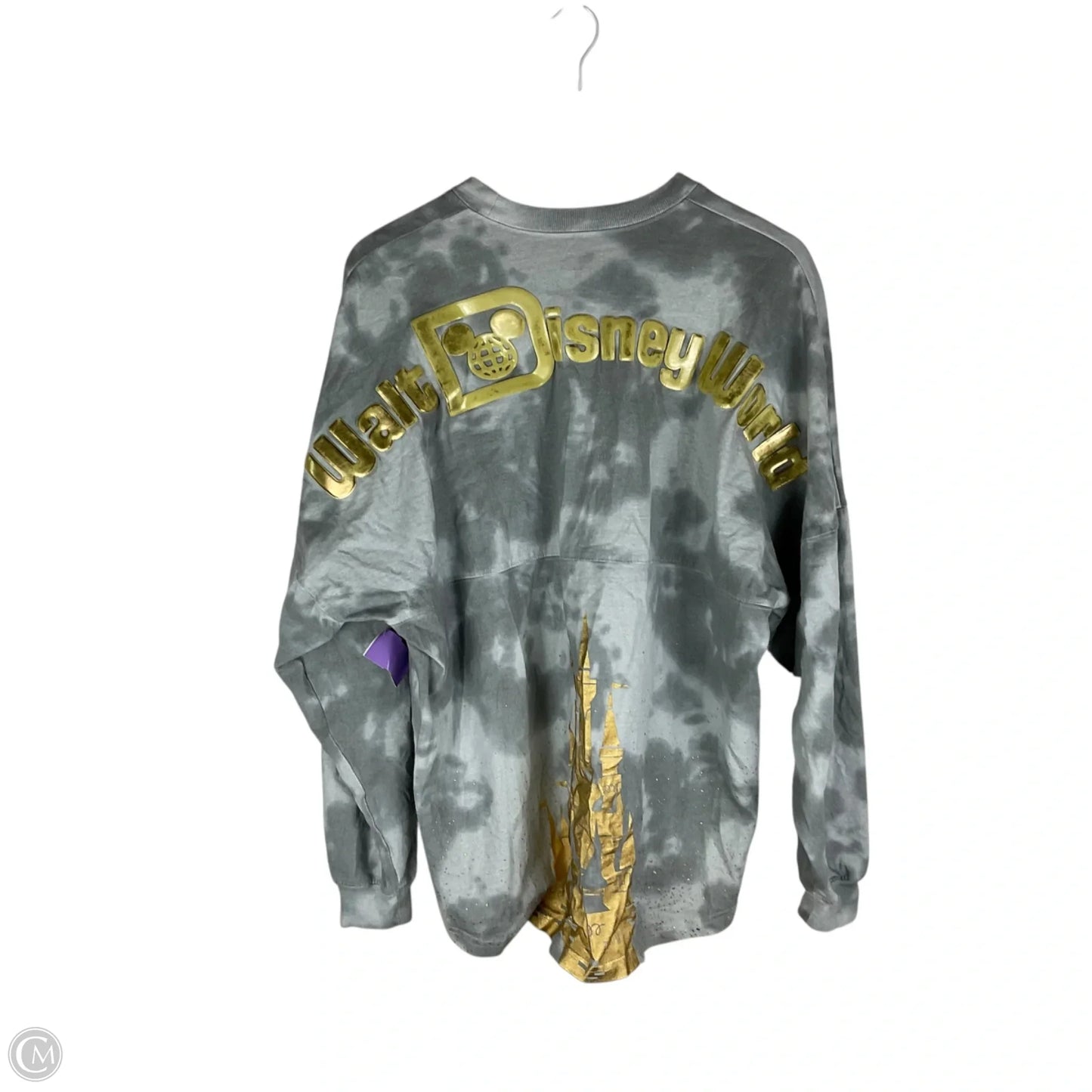 Sweatshirt Crewneck By Disney Store In Grey, Size: L