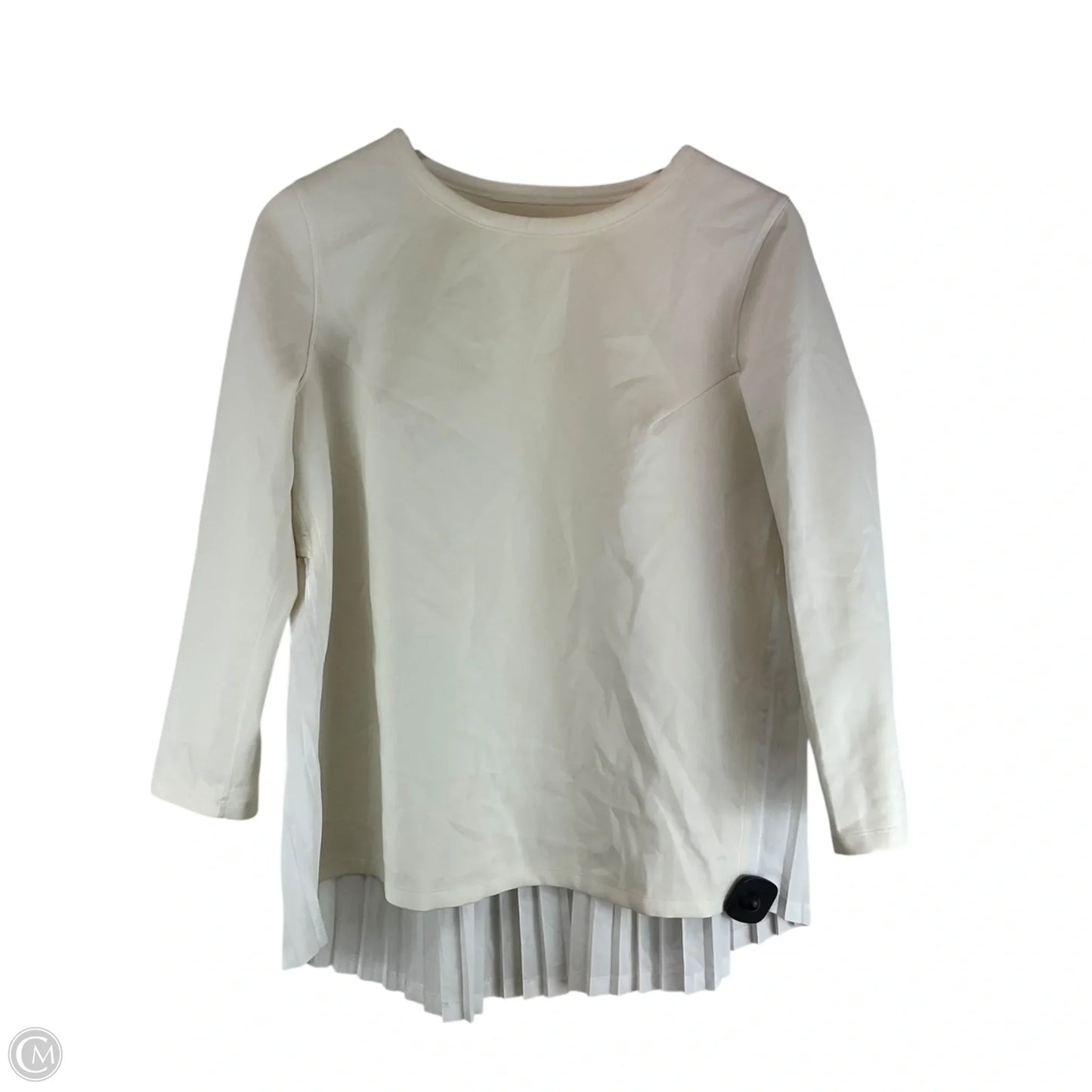 Athletic Top Long Sleeve Crewneck By Lululemon In Cream