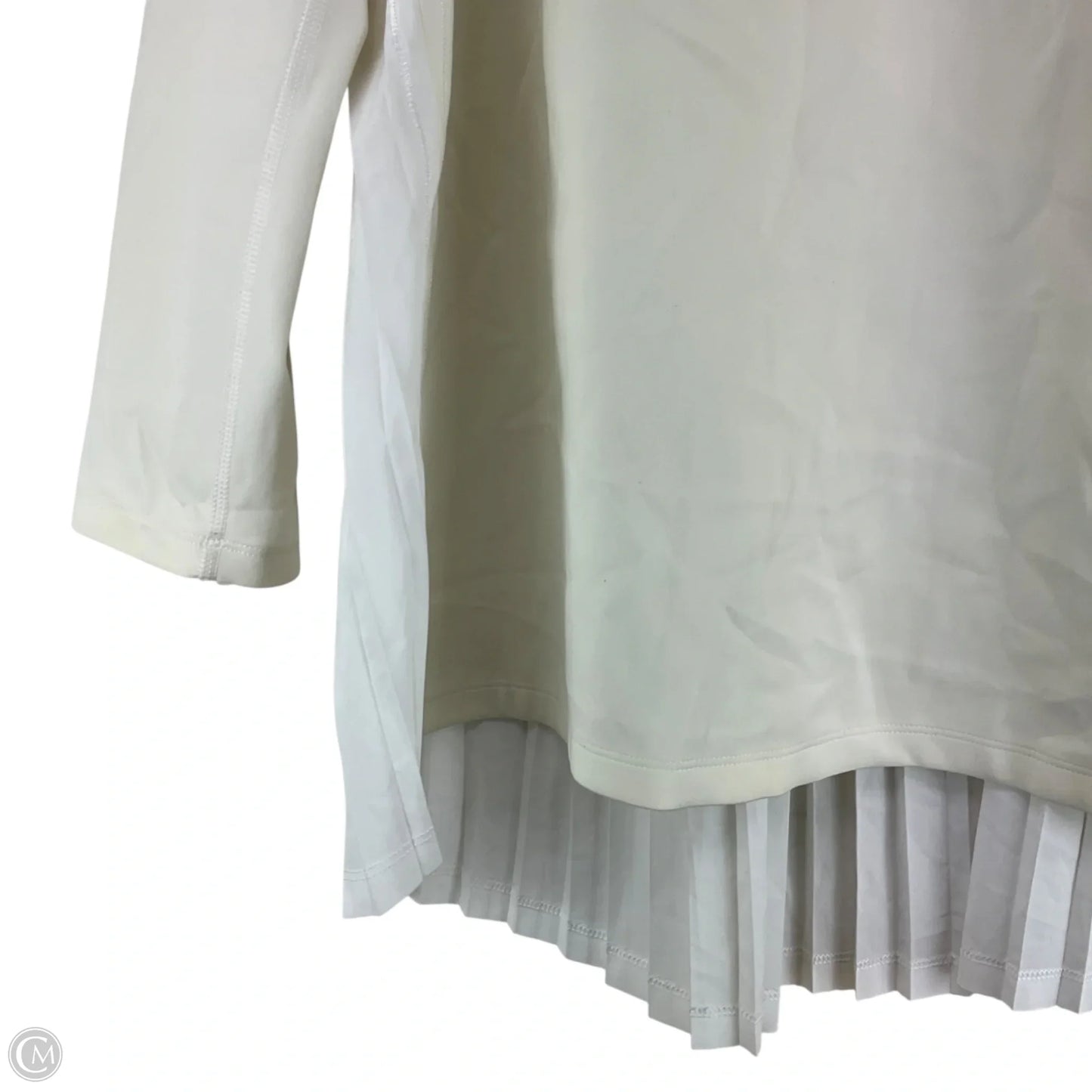 Athletic Top Long Sleeve Crewneck By Lululemon In Cream