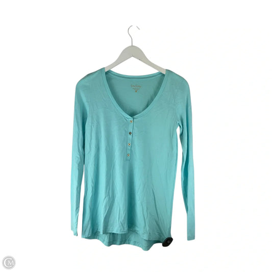 Top Long Sleeve Designer By Lilly Pulitzer In Blue, Size: Xs