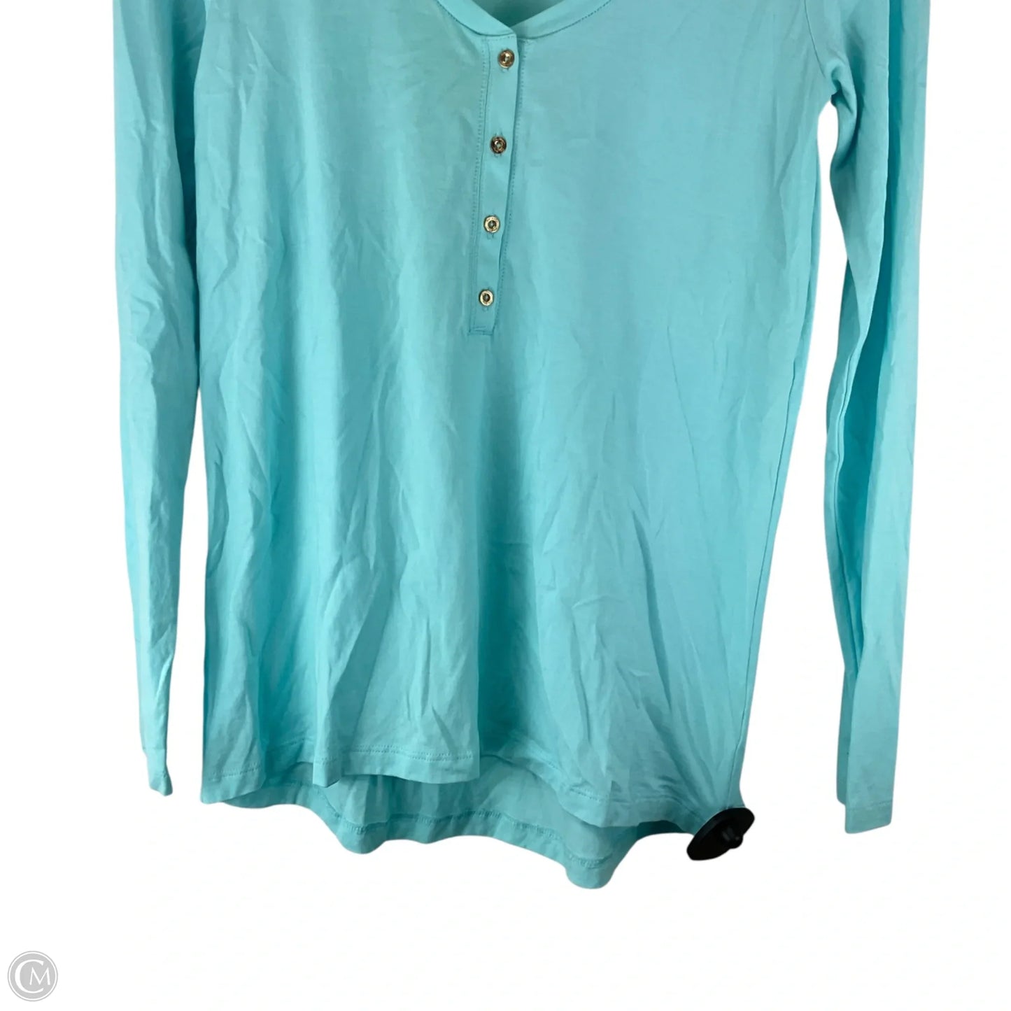 Top Long Sleeve Designer By Lilly Pulitzer In Blue, Size: Xs