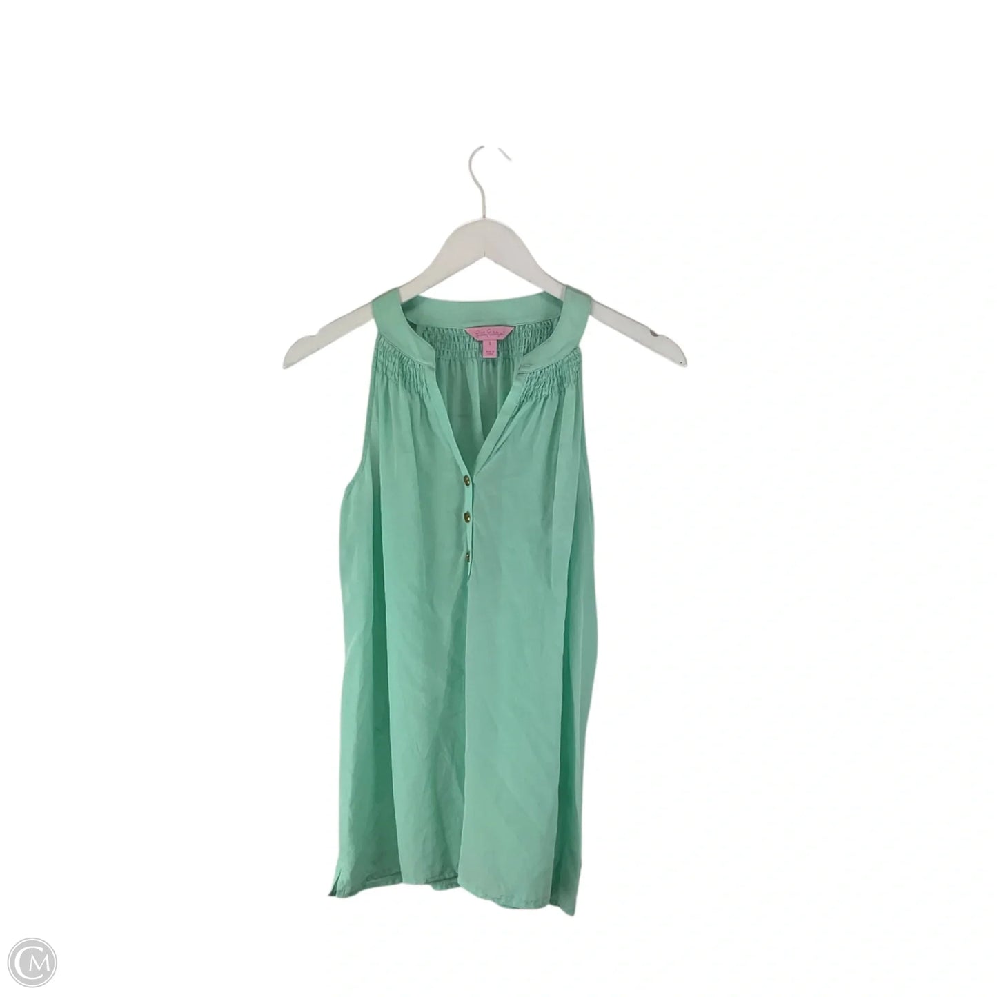 Top Sleeveless Designer By Lilly Pulitzer In Green, Size: S