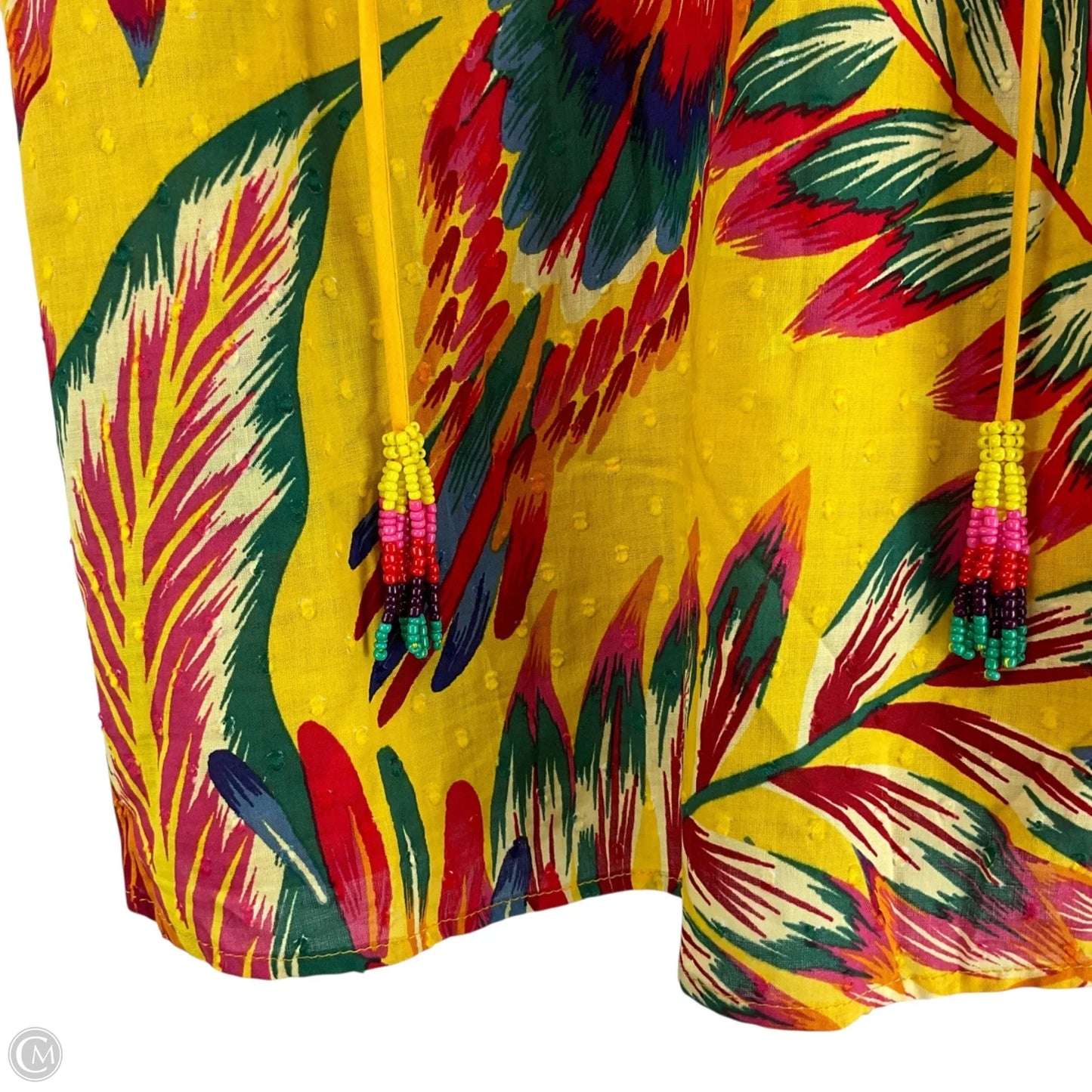 Top Short Sleeve By Rachel Zoe In Tropical Print, Size: S