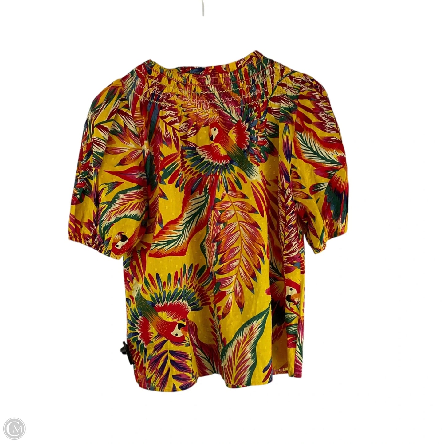Top Short Sleeve By Rachel Zoe In Tropical Print, Size: S