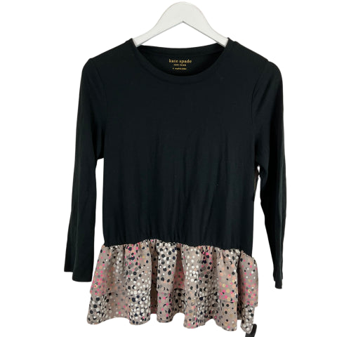 Top Long Sleeve By Kate Spade In Black, Size: S