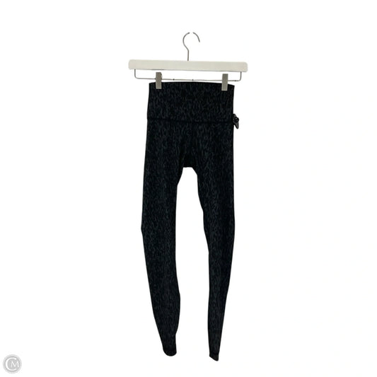 Athletic Leggings By Lululemon In Black & Grey, Size: 2