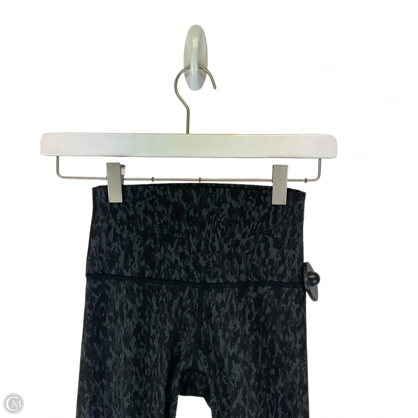 Athletic Leggings By Lululemon In Black & Grey, Size: 2