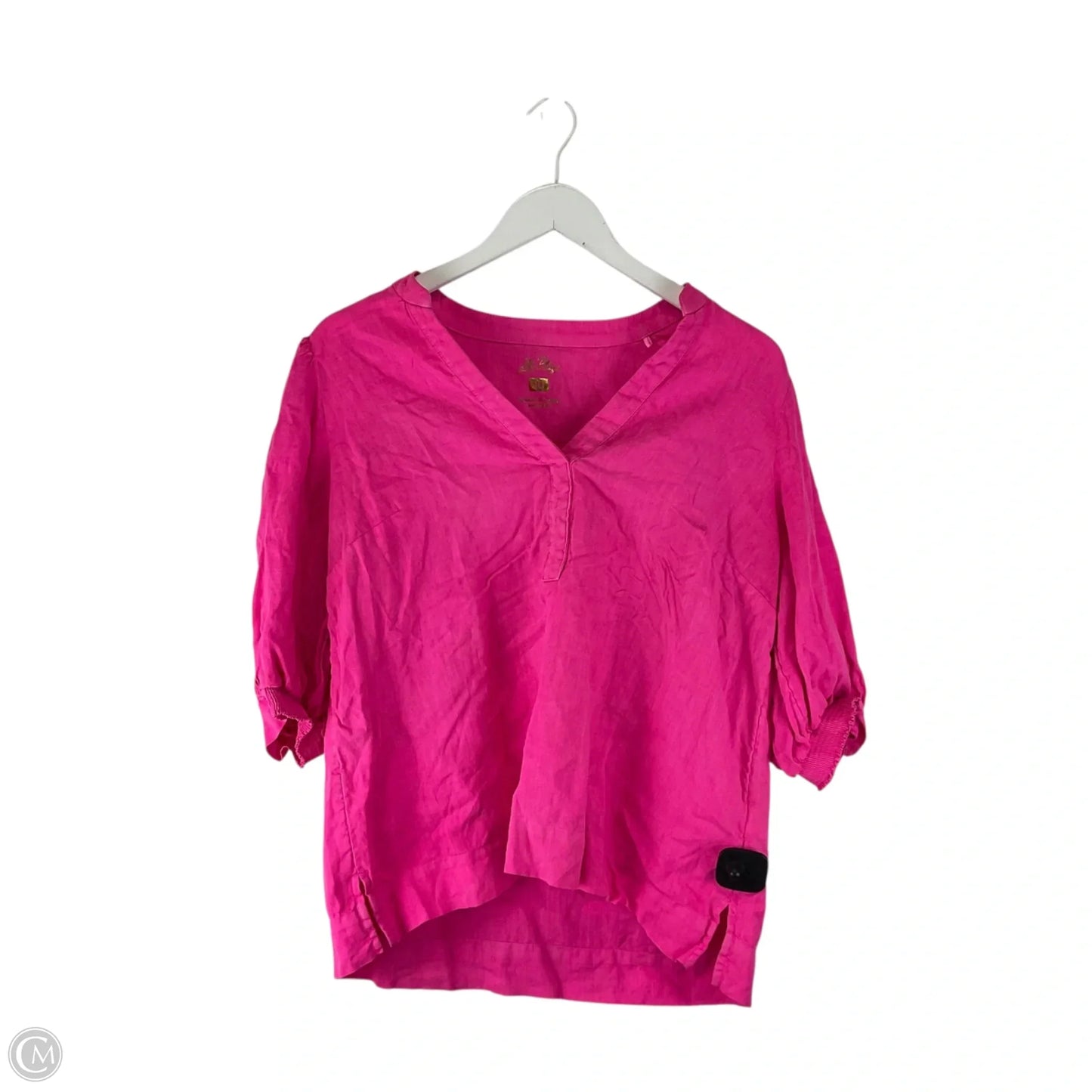 Top Short Sleeve Designer By Lilly Pulitzer In Pink, Size: 10