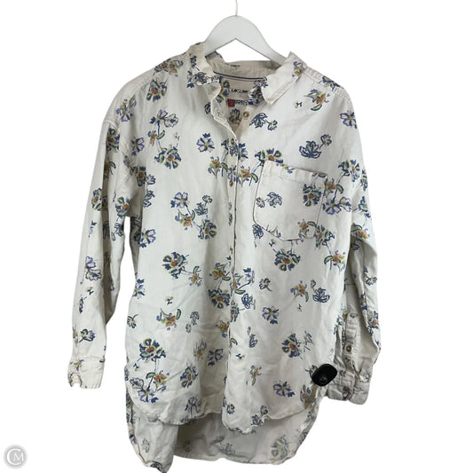 Top Long Sleeve By Pilcro In Floral Print, Size: L