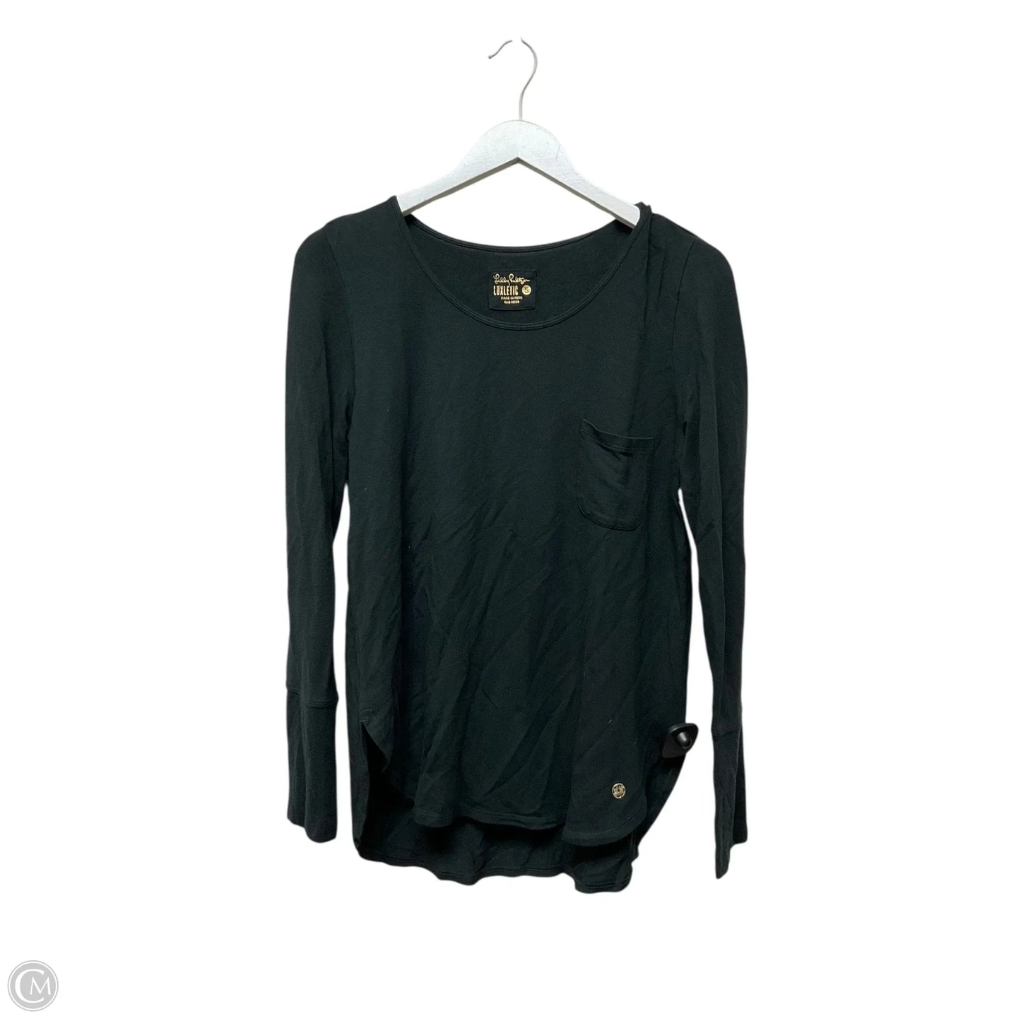 Top Long Sleeve Designer By Lilly Pulitzer In Black, Size: S