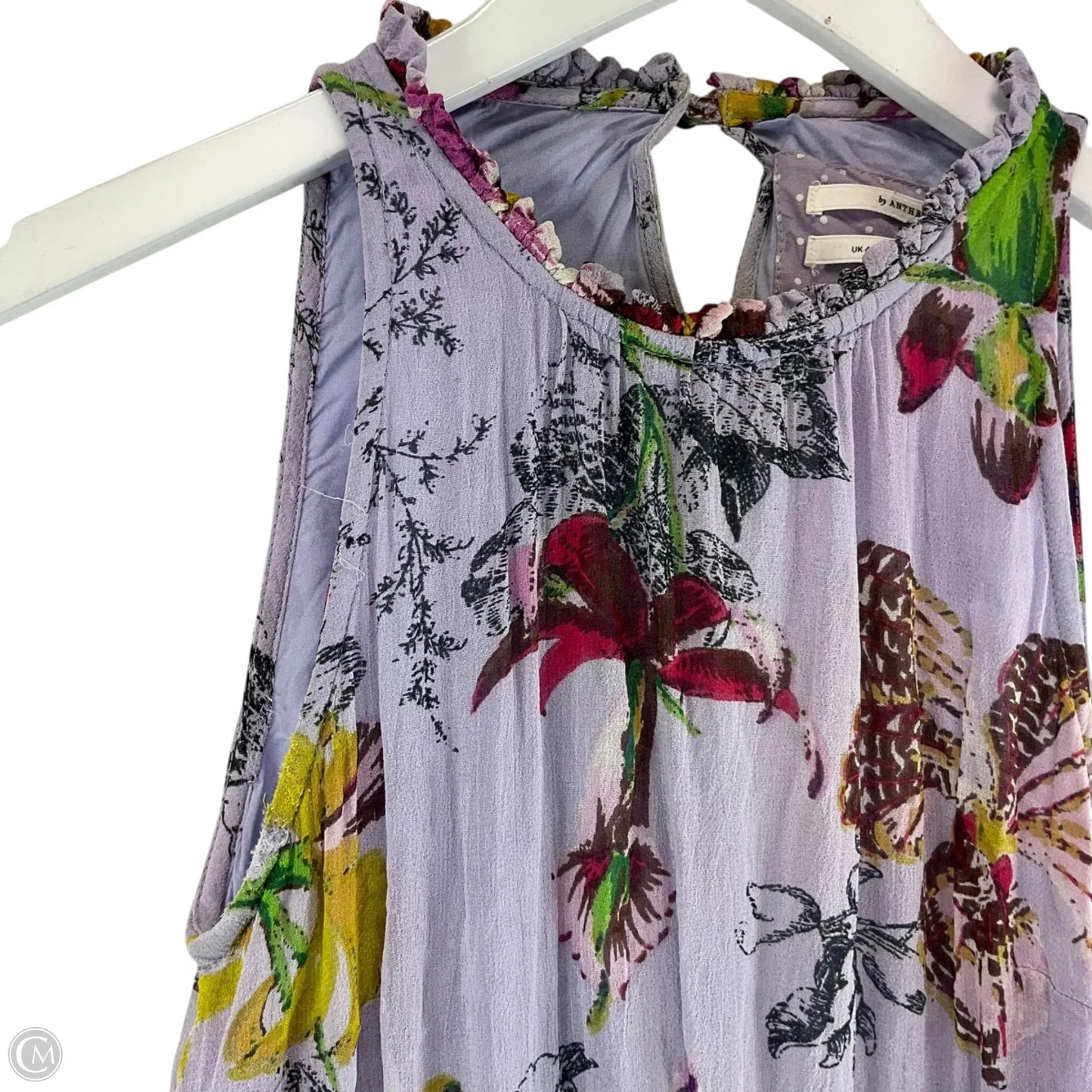 Dress Casual Midi By Anthropologie In Purple, Size: 0