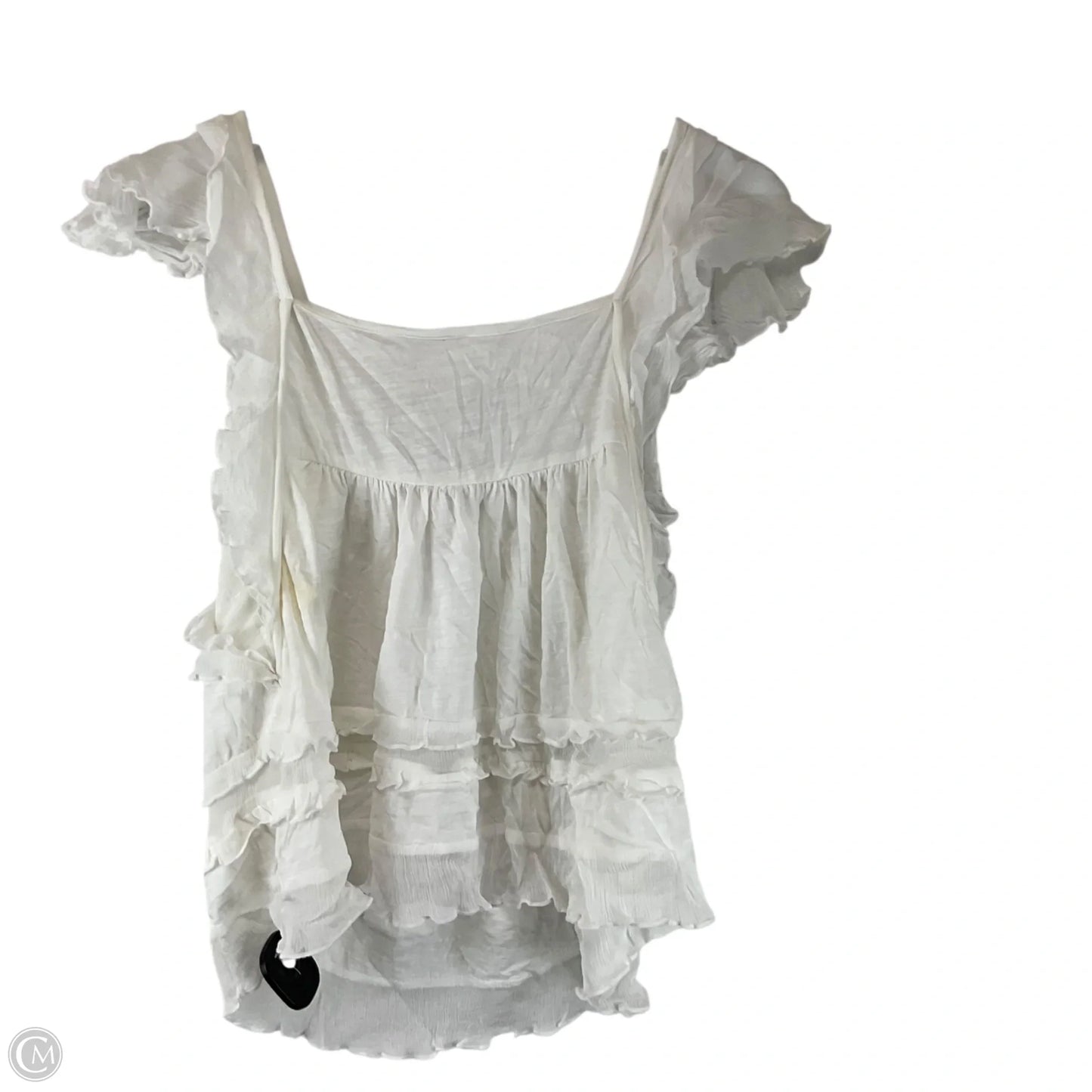 Top Sleeveless By Anthropologie In White, Size: S