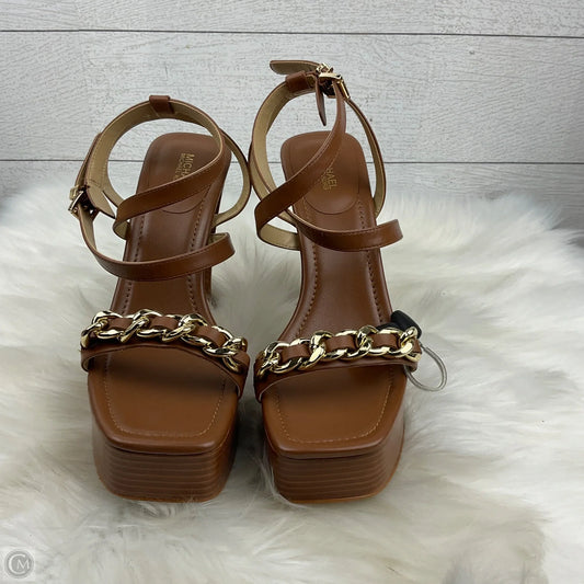 Shoes Designer By Michael Kors In Brown, Size: 9