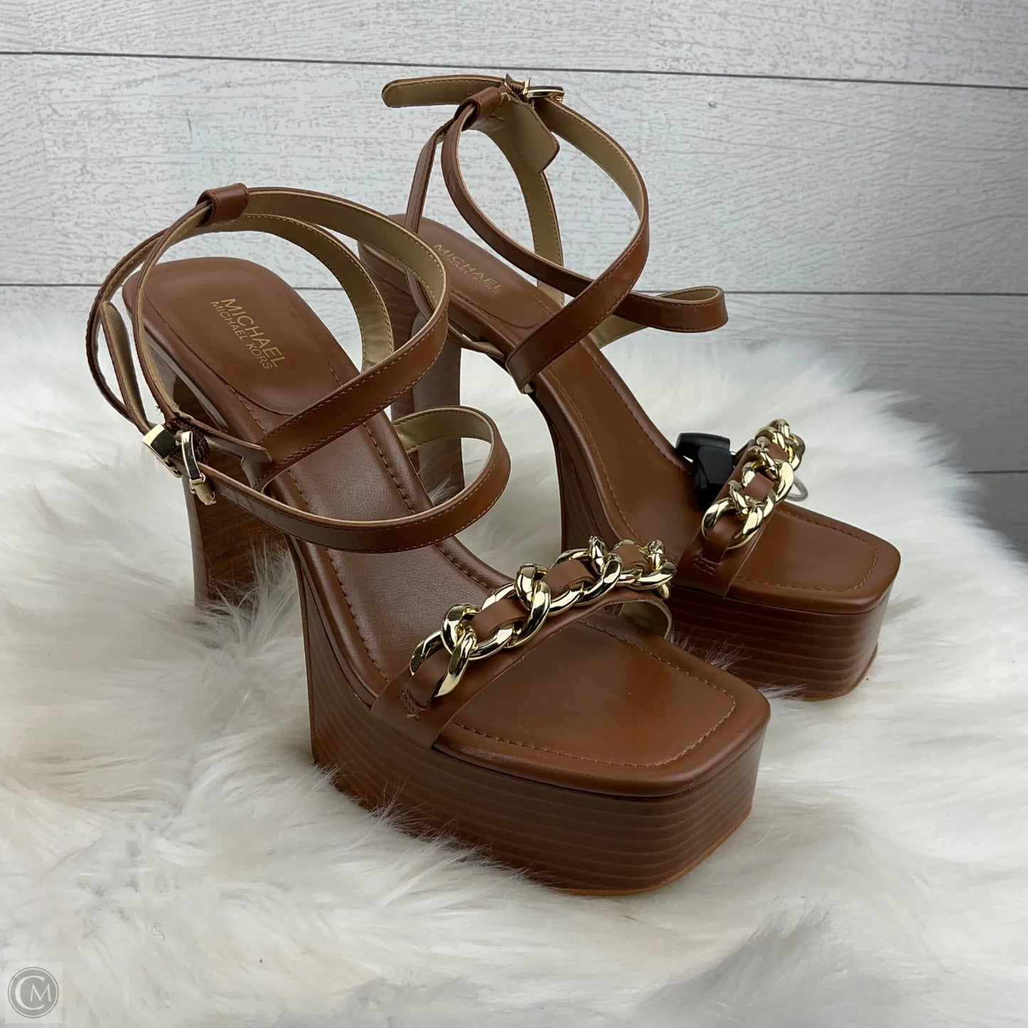 Shoes Designer By Michael Kors In Brown, Size: 9