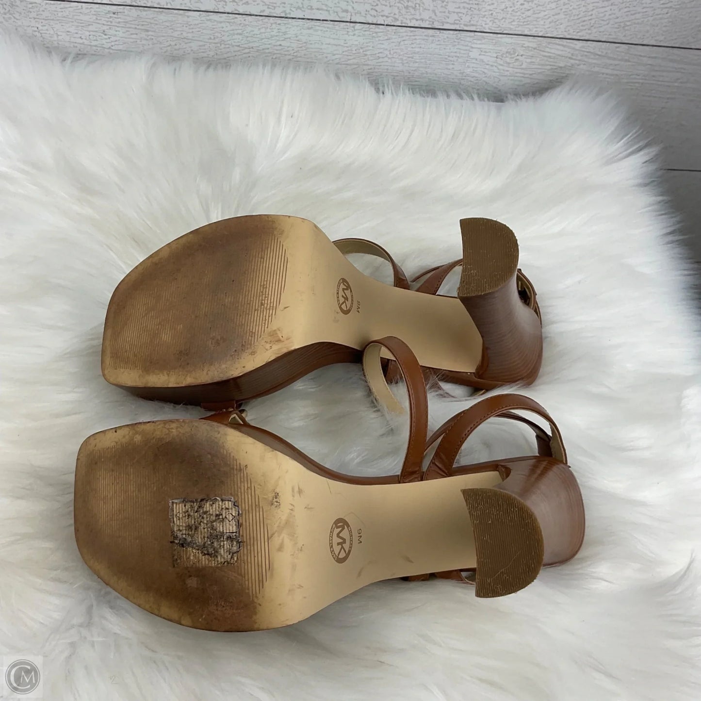 Shoes Designer By Michael Kors In Brown, Size: 9