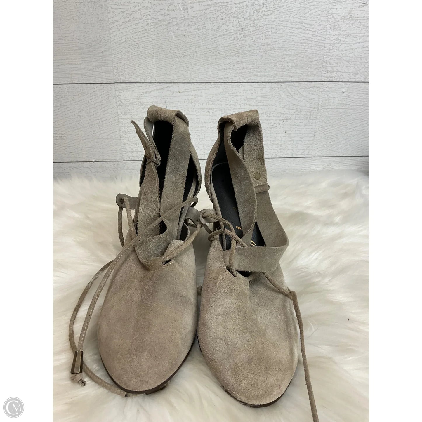 Shoes Heels Block By Free People In Beige, Size: 6