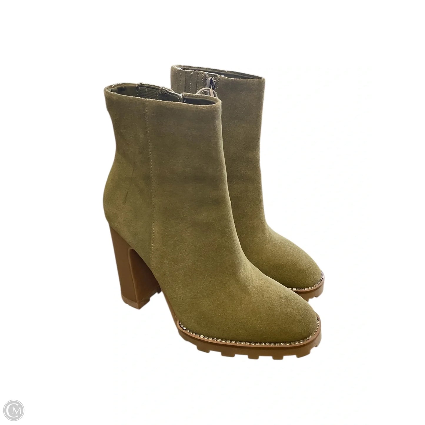 Boots Designer By Karl Lagerfeld In Green, Size: 6