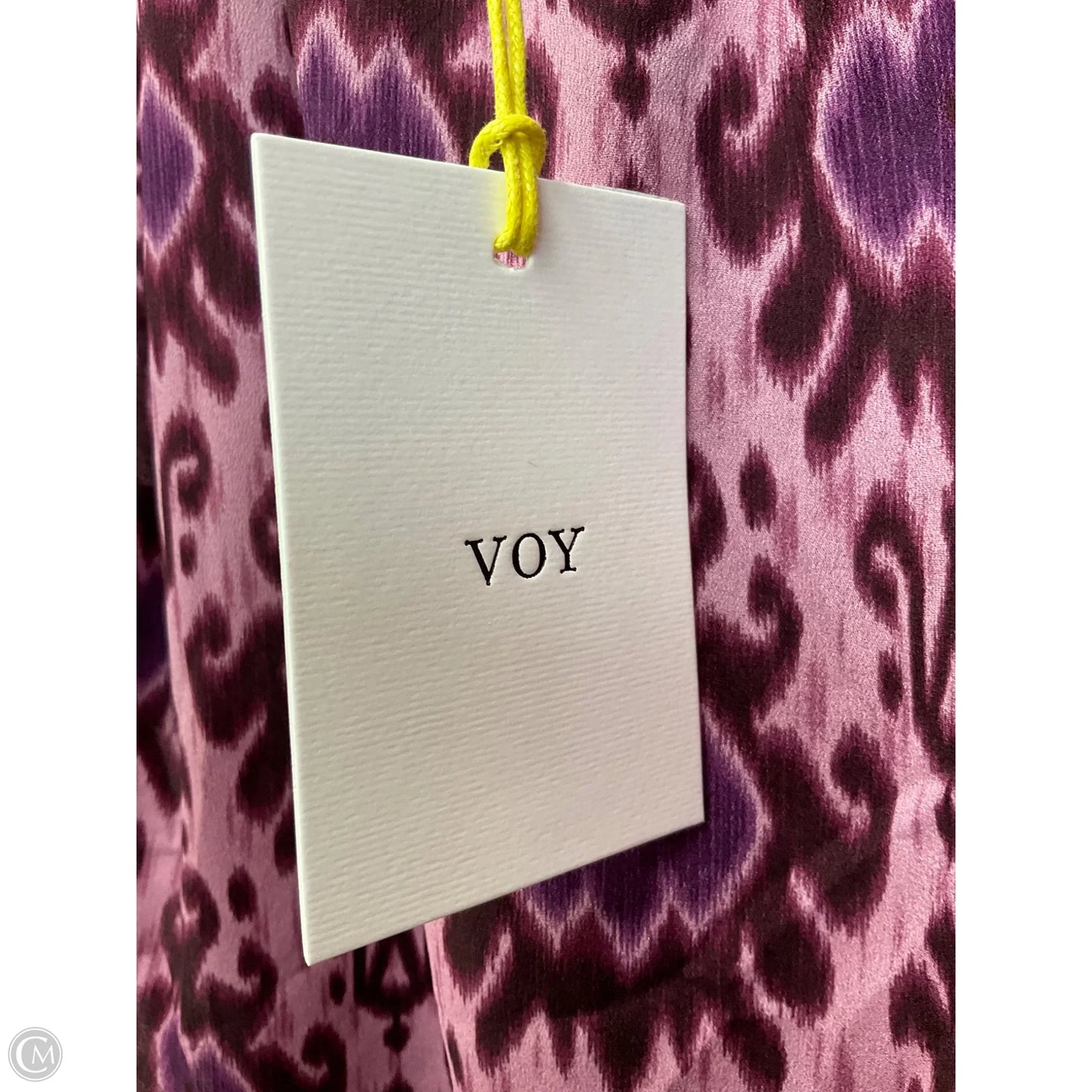 Top Short Sleeve By Voy In Purple, Size: L