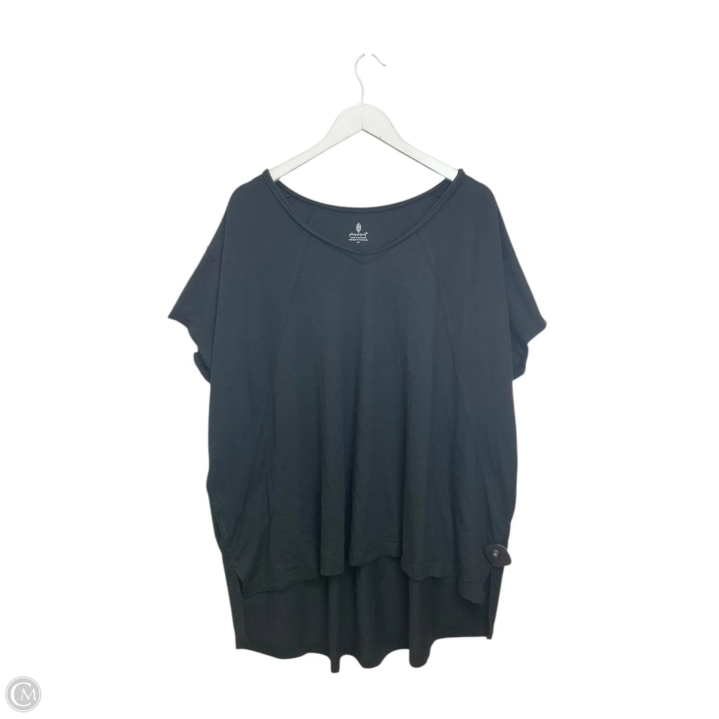 Top Short Sleeve By Free People In Black, Size: Sp