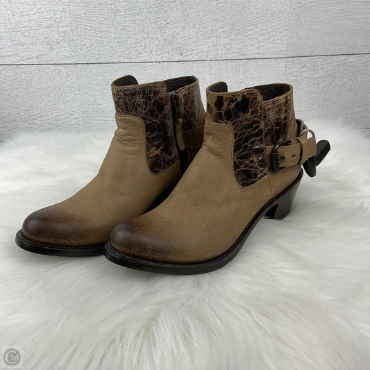 Boots Leather By Clothes Mentor In Brown, Size: 6