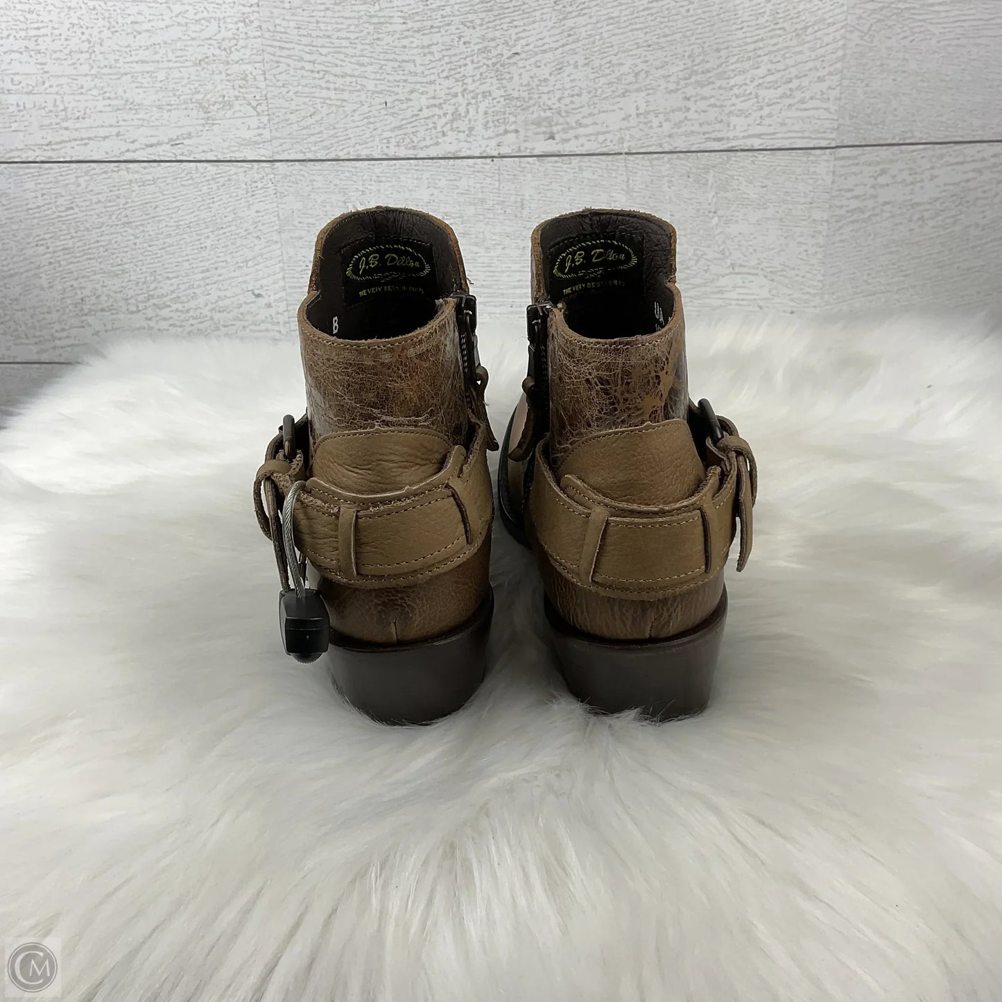 Boots Leather By Clothes Mentor In Brown, Size: 6