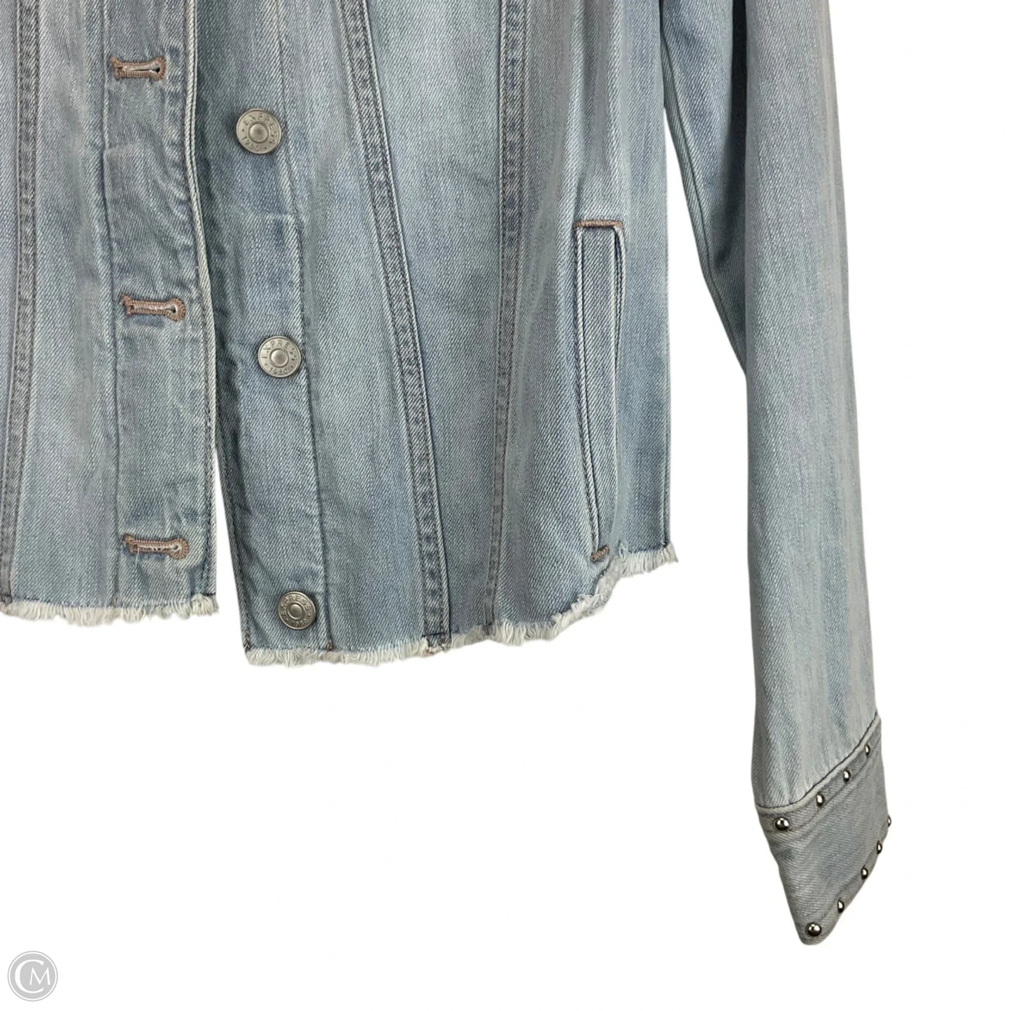 Jacket Denim By Express In Blue Denim, Size: Xs