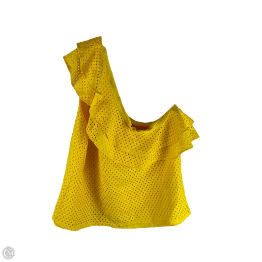 Top Sleeveless By Banana Republic In Yellow, Size: Xl