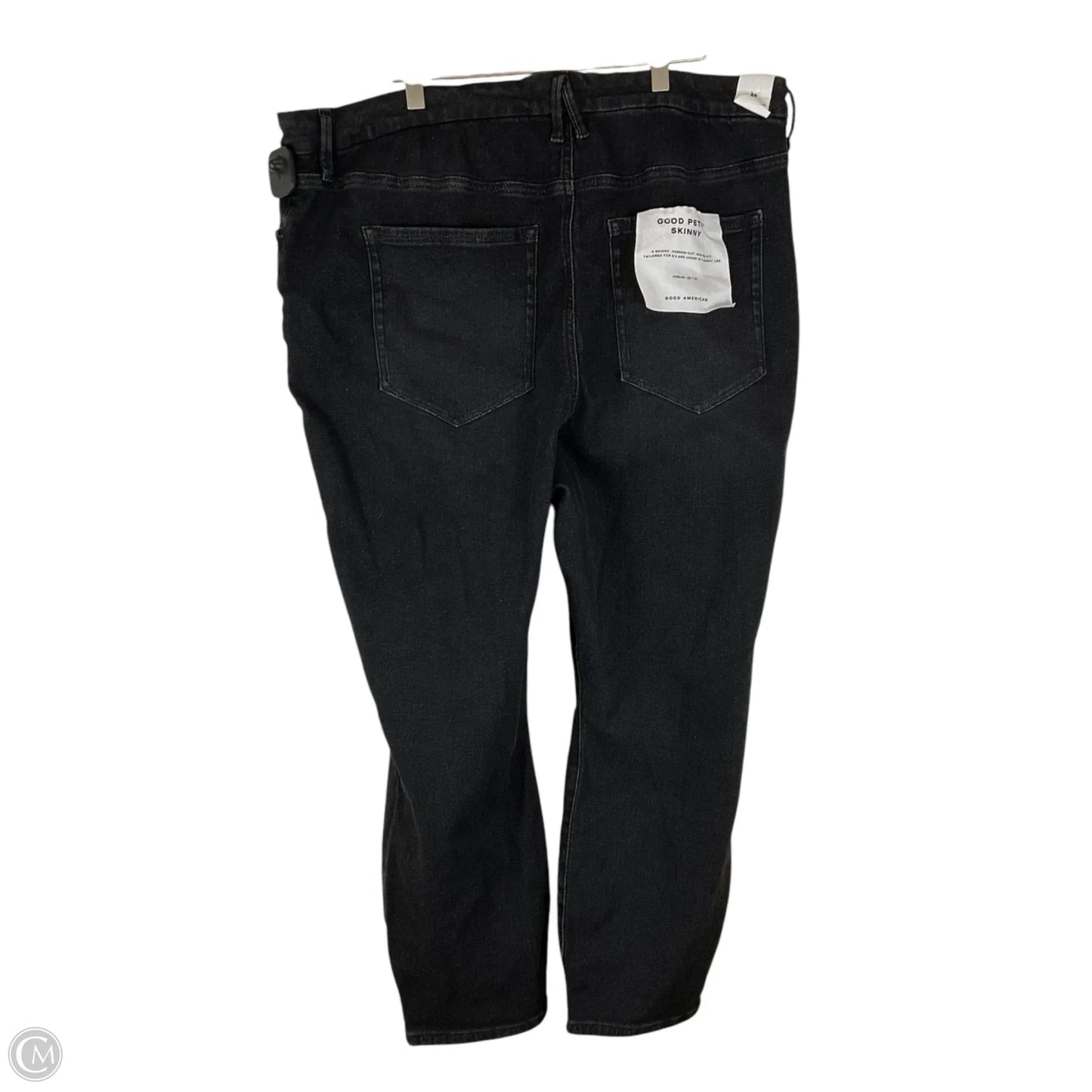 Jeans Skinny By Good American In Black Denim, Size: 24