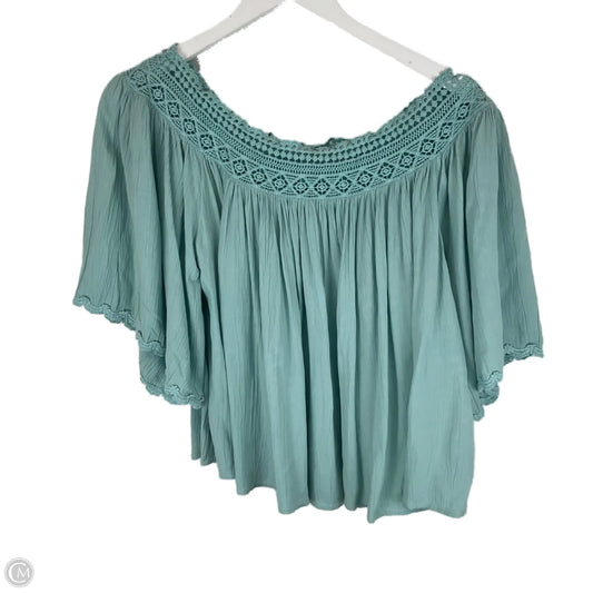 Top Long Sleeve Basic By Anthropologie In Blue, Size: S