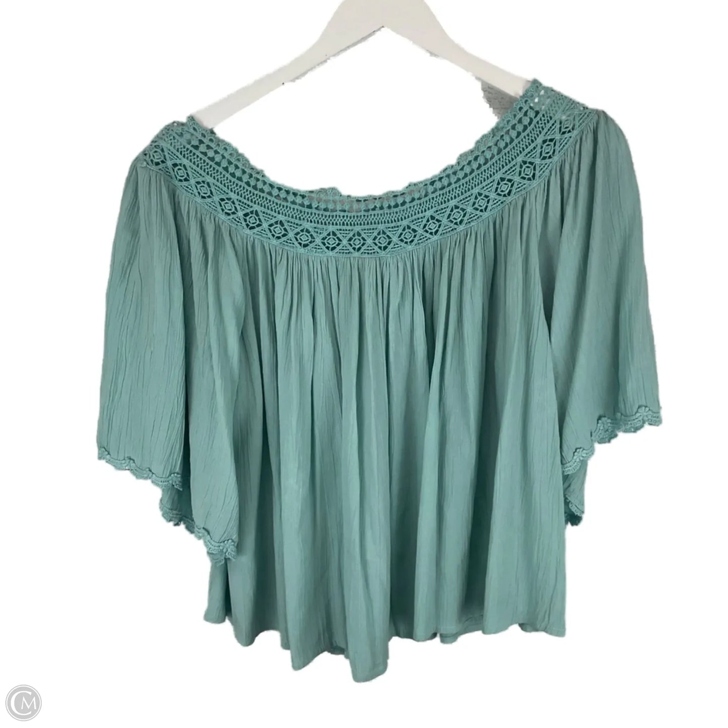 Top Long Sleeve Basic By Anthropologie In Blue, Size: S