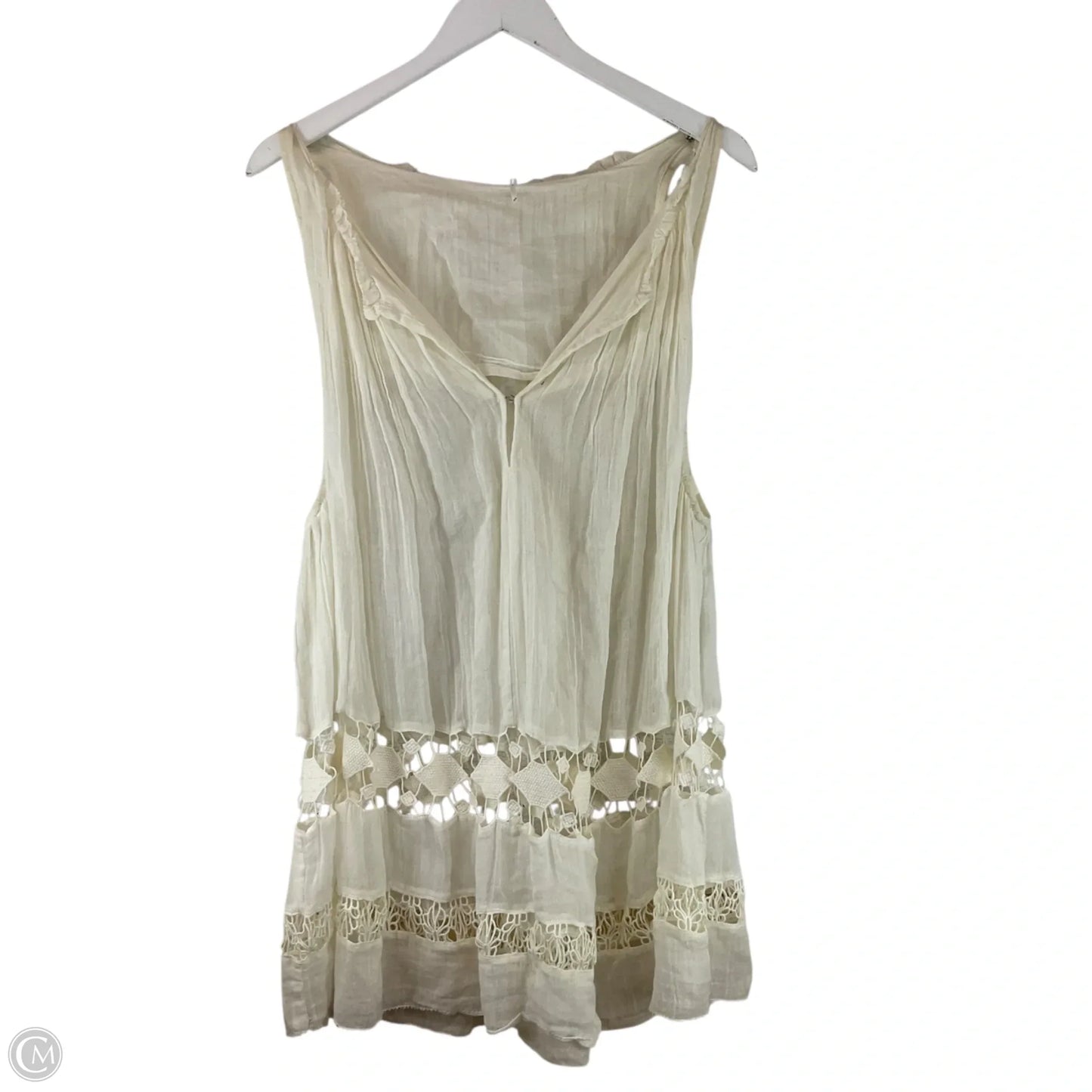 Top Sleeveless By Free People In Cream, Size: Xs