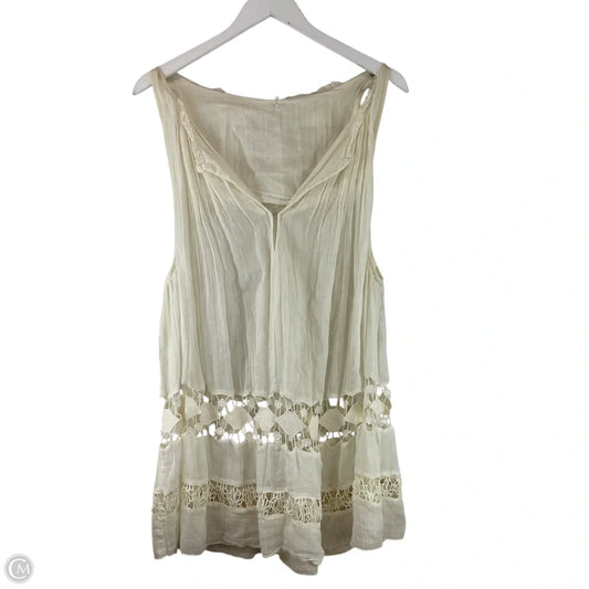 Top Sleeveless By Free People In Cream, Size: Xs
