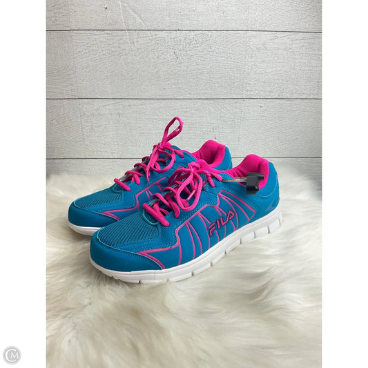 Shoes Athletic By Fila In Blue, Size: 11