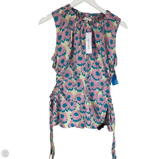 Top Sleeveless By Top Shop In Pink, Size: 8