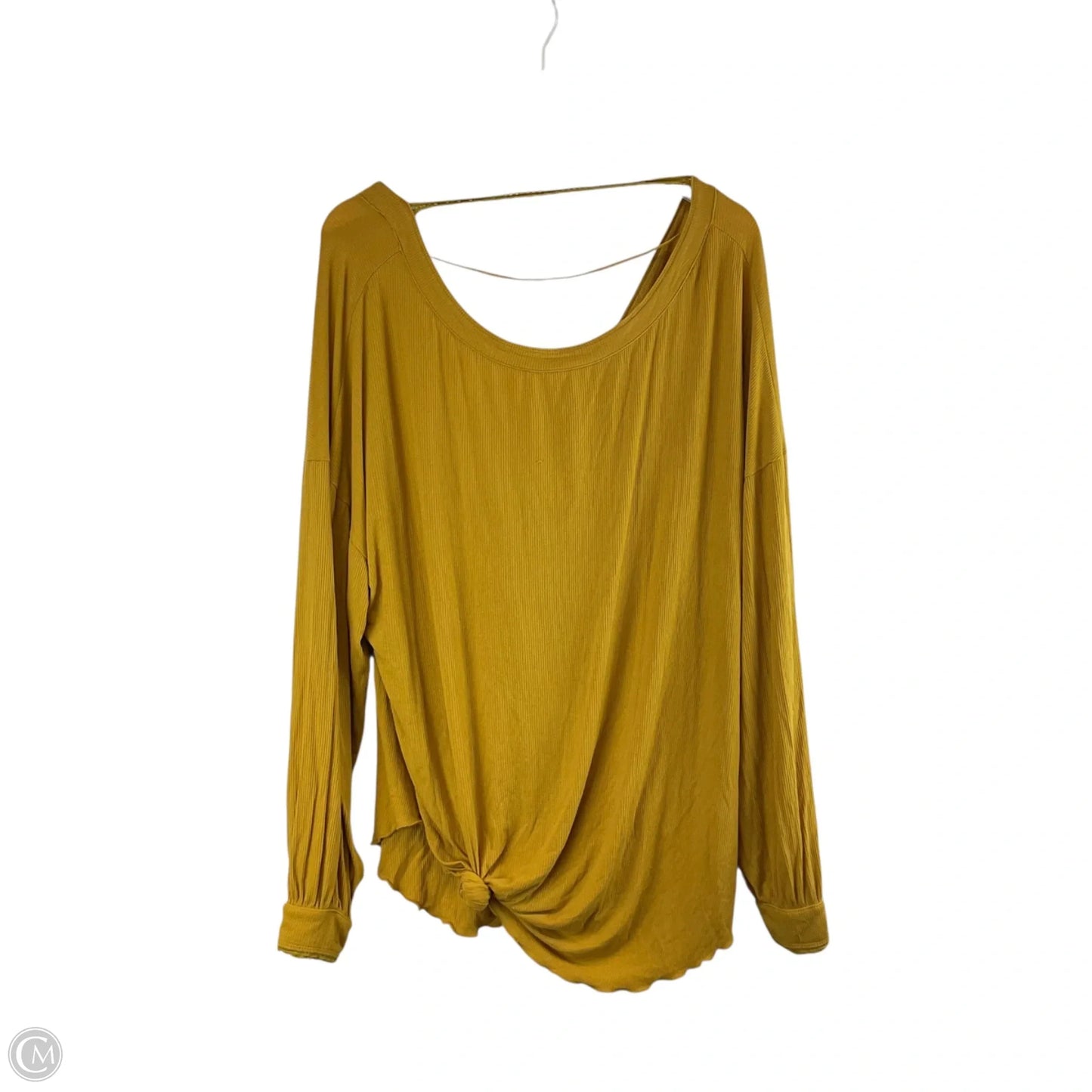 Top Long Sleeve By Free People In Yellow, Size: L
