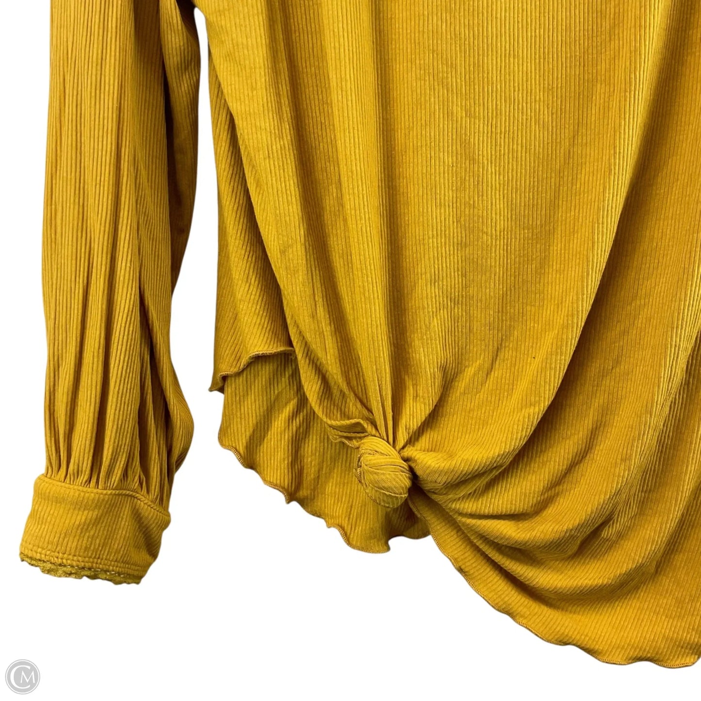 Top Long Sleeve By Free People In Yellow, Size: L