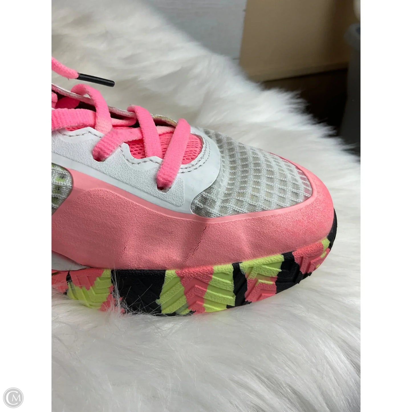 Shoes Athletic By Skechers In Pink & White, Size: 8